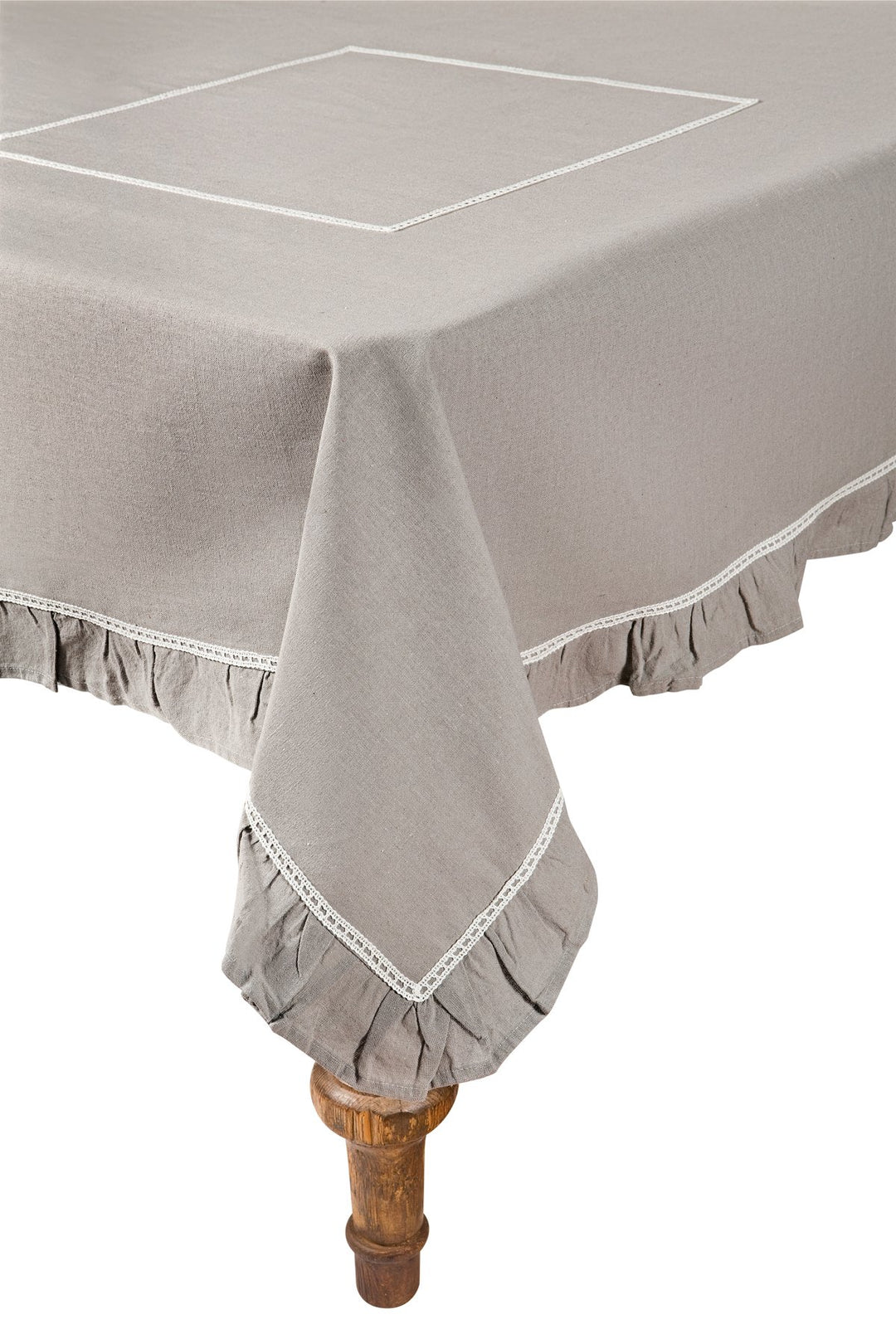 White Lace Tablecloth.