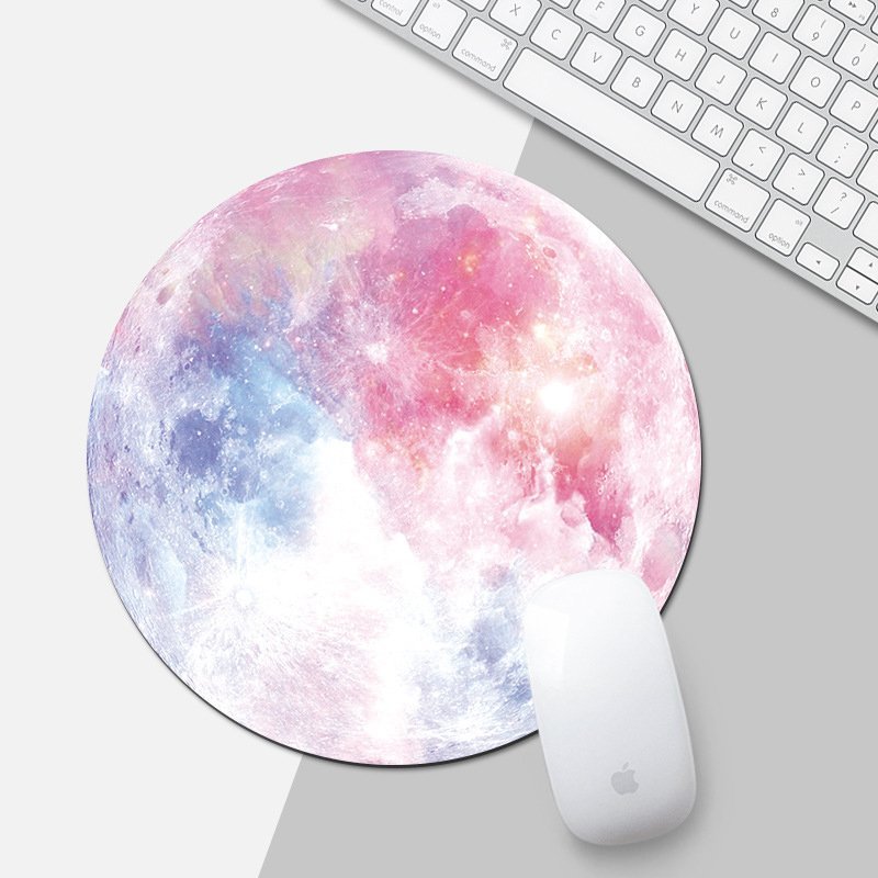 Galaxy Moon Mouse Pad.