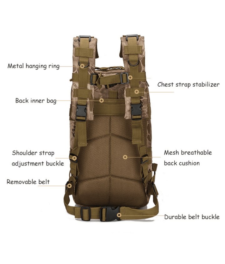 Khaki Backpack Design and Functionality